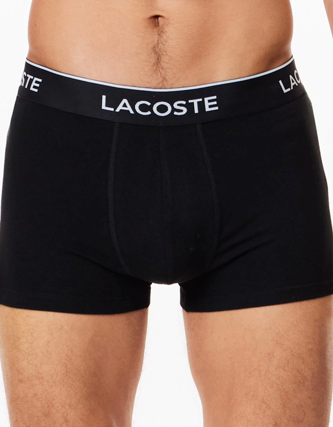 3 Pack Cotton Stretch Trunks Black
