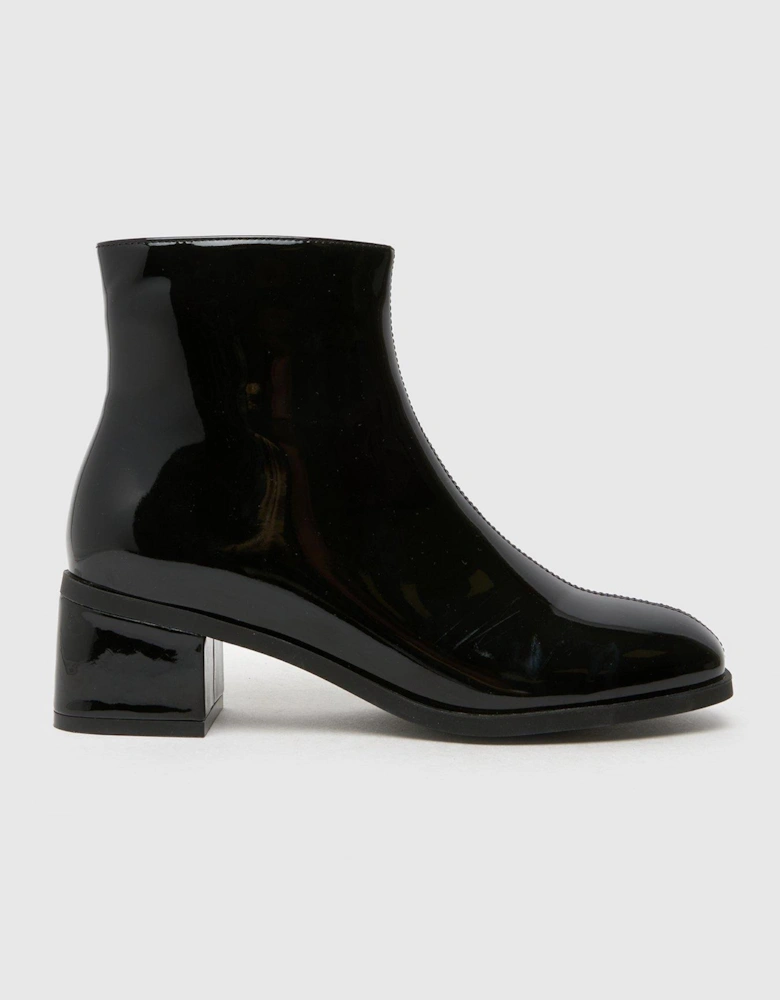 Clara Block Heel Boot - Black