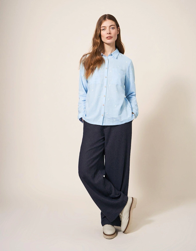 Sophie Cotton Shirt - Blue