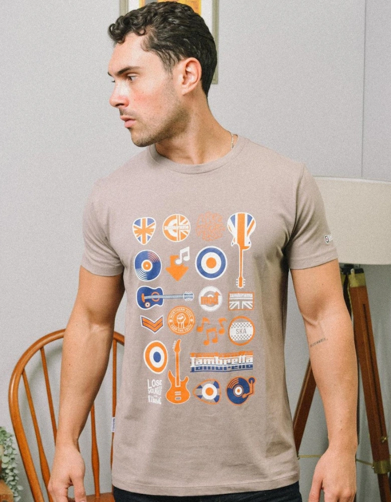 Mens Music Icon Short Sleeve Graphic T-Shirt