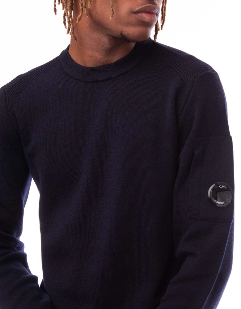 Double Pattern Crewneck Sweatshirt