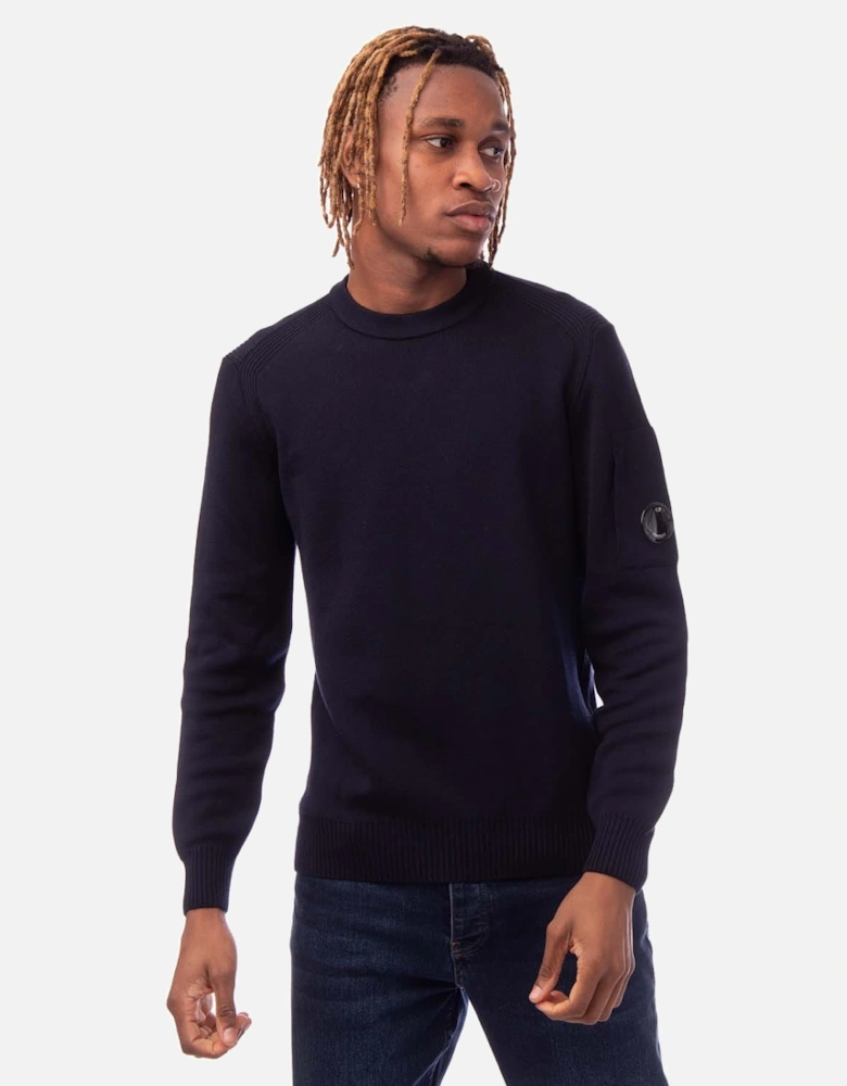 Double Pattern Crewneck Sweatshirt