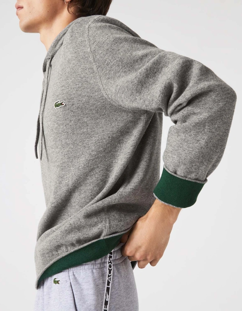 Cotton Cashmere Knitted Hoodie