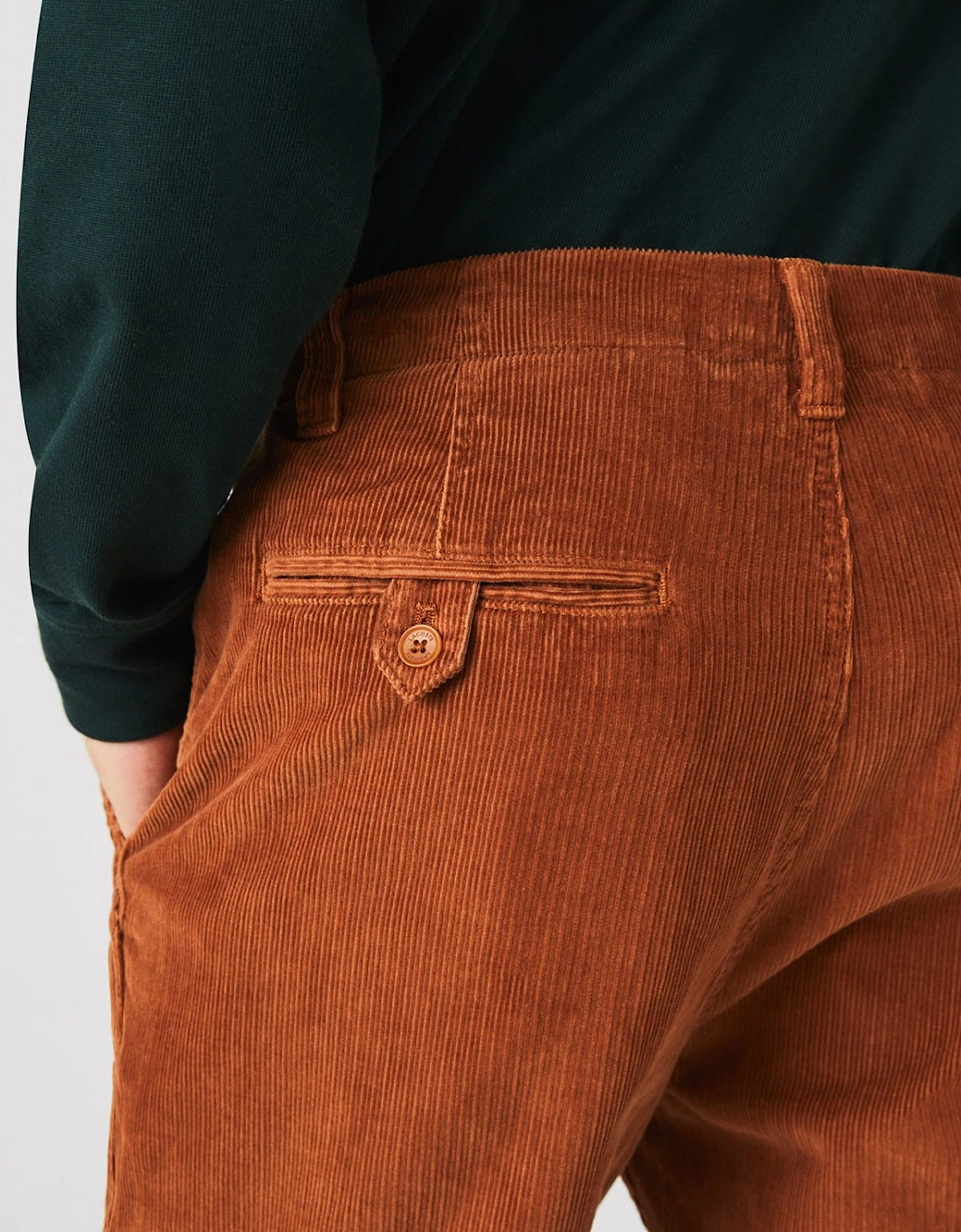 Straight Fit Corduroy Chinos