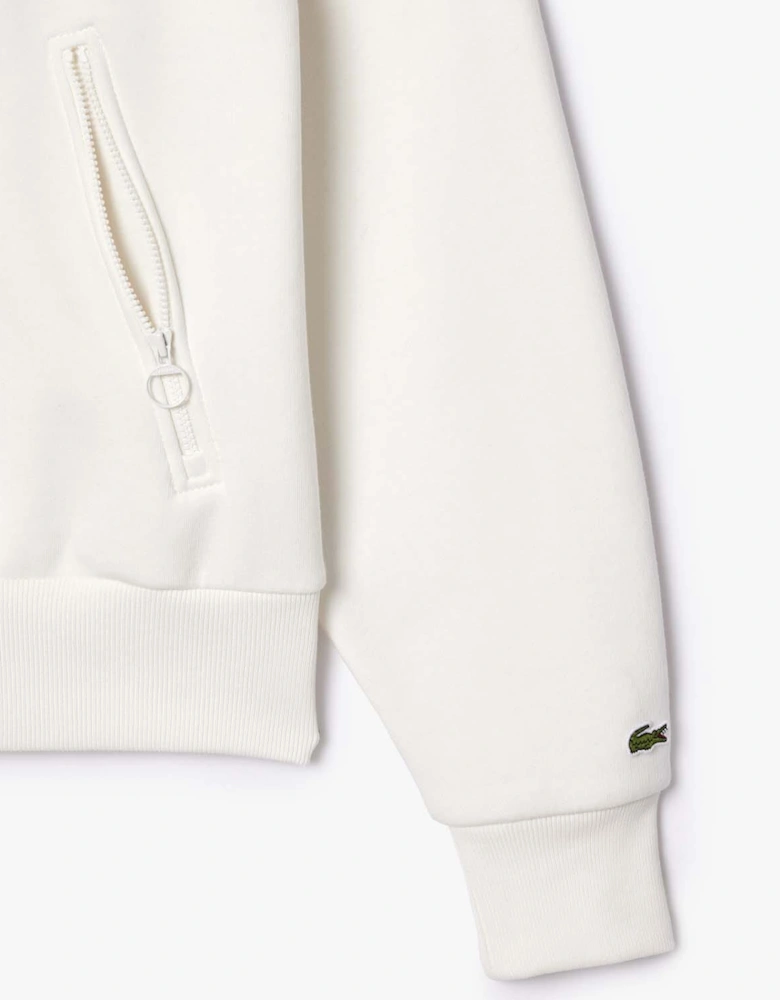 Zipped Cotton Jogger Sweatshirt