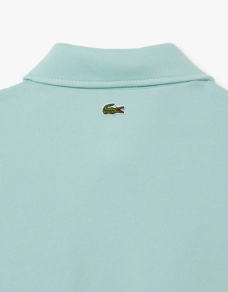 Relaxed Fit Embroidered Polo Sweatshirt