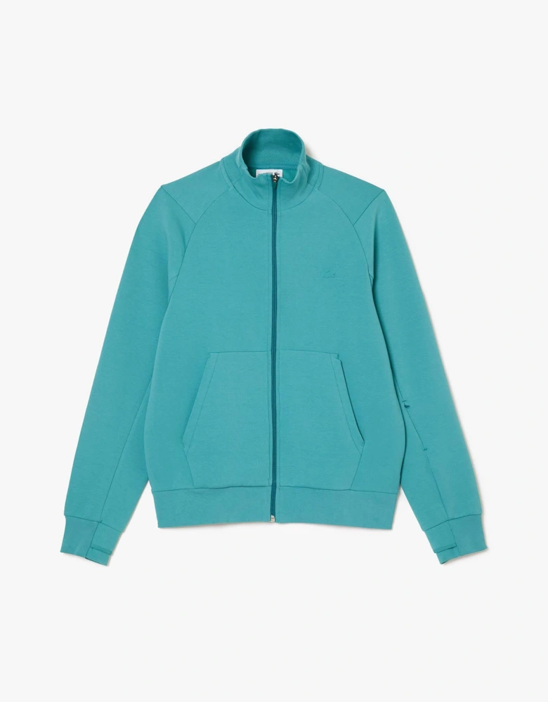 High Neck Zip-Up Sweatshirt