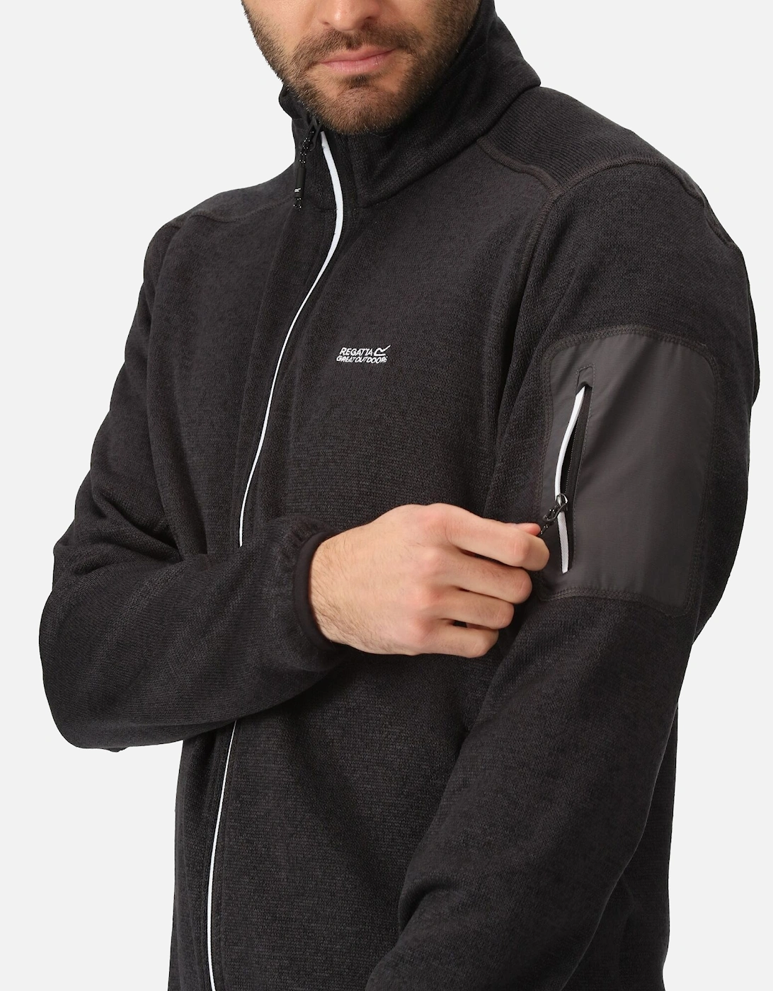 Mens Newhill Marl Full Zip Fleece Jacket