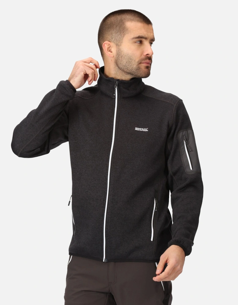 Mens Newhill Marl Full Zip Fleece Jacket