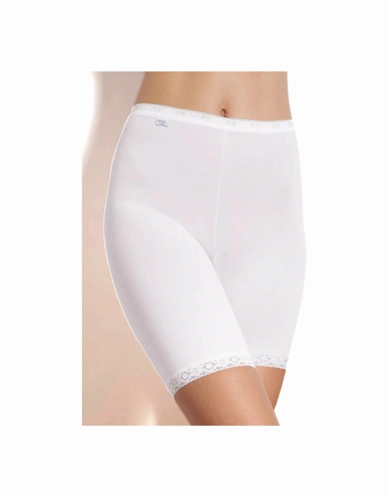 2-Pack Basic+ Cotton Long Shorts, White