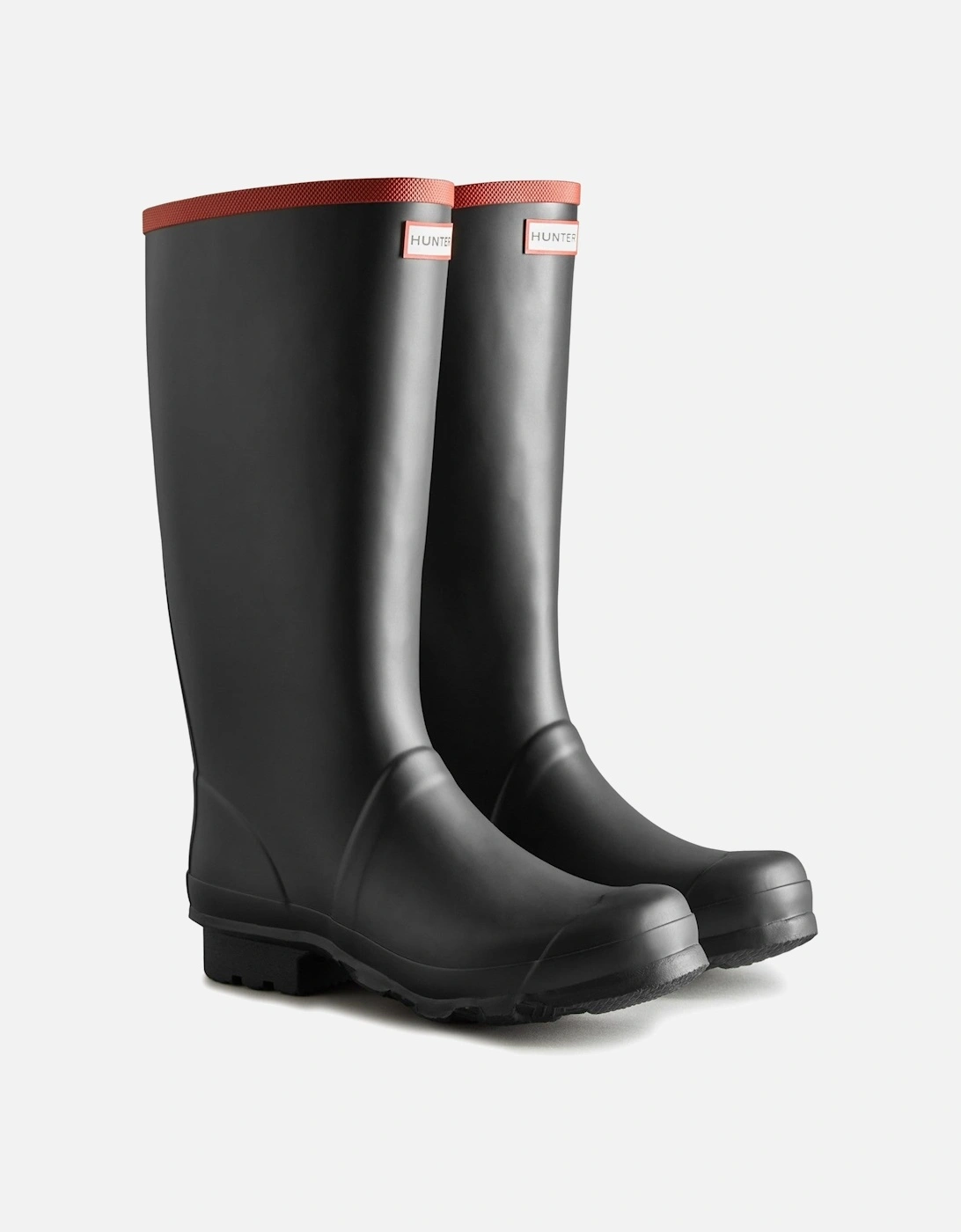 Women's Hunter Womens Unisex Black Argyll Full Knee Wellington Boots