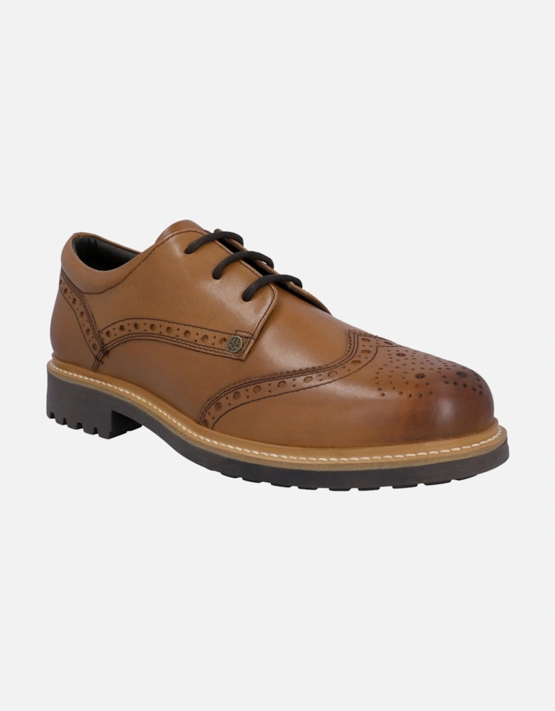 Mens Tan HFRMGB0040515-TAN Cawdor Brogue Gibson Shoes