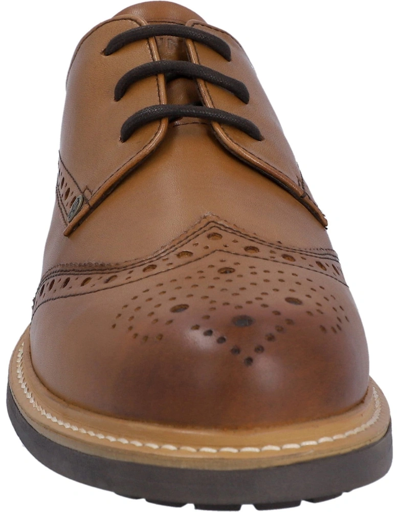 Mens Tan HFRMGB0040515-TAN Cawdor Brogue Gibson Shoes