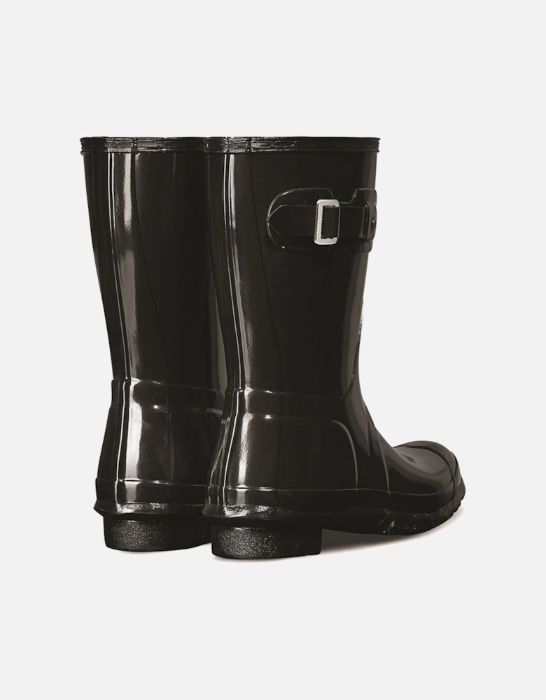 Womens  Gloss Black WFS1000RGL-BLK Original Short Wellington Boots