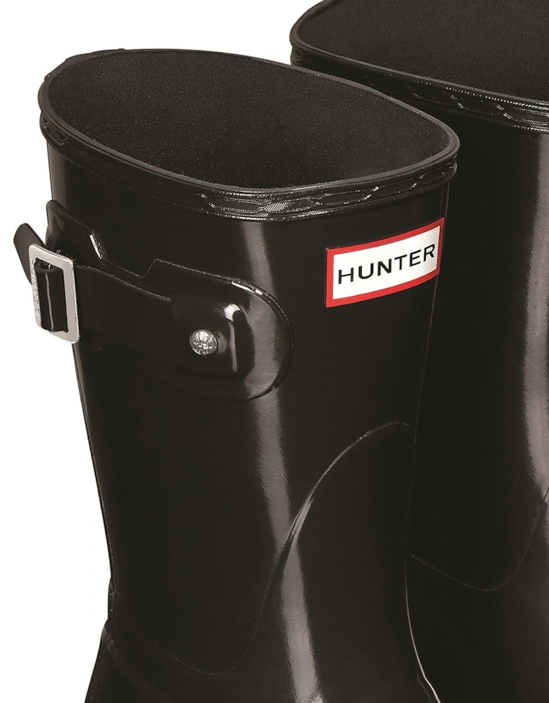 Womens  Gloss Black WFS1000RGL-BLK Original Short Wellington Boots