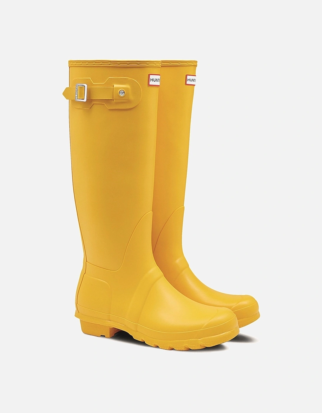 Women's Hunter Womens Matt Yellow Original Tall Wellington Boots