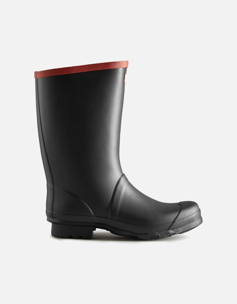 Unisex Black UFS4004RMA-BLK Argyll Short Knee Wellington Boots