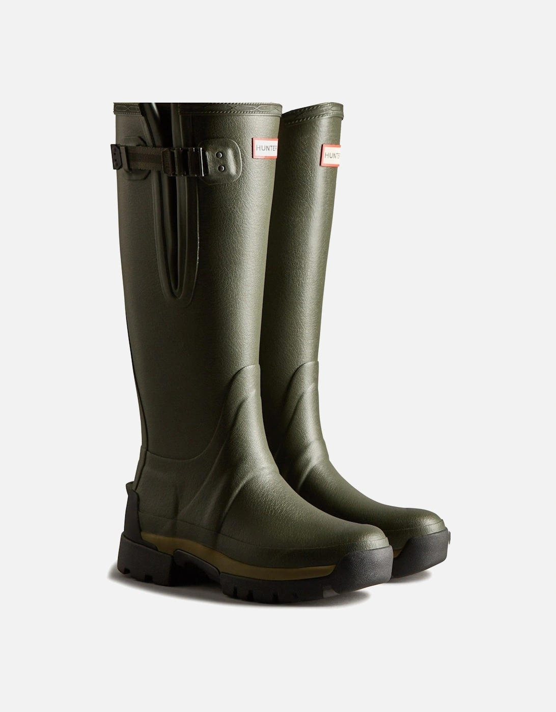 Womens  Dark Green  WFT2201RNP-DOV Balmoral Adjustable Neoprene Lined Wellington Boots, 6 of 5