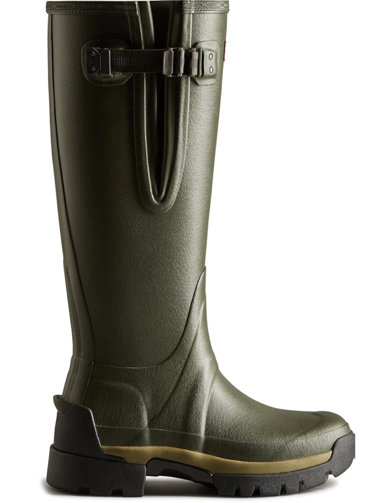 Womens  Dark Green  WFT2201RNP-DOV Balmoral Adjustable Neoprene Lined Wellington Boots