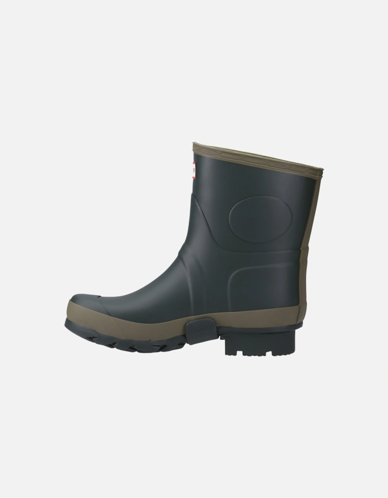 Mens Olive MFS9002RMA-DOC Gardener Short Wellington Boots