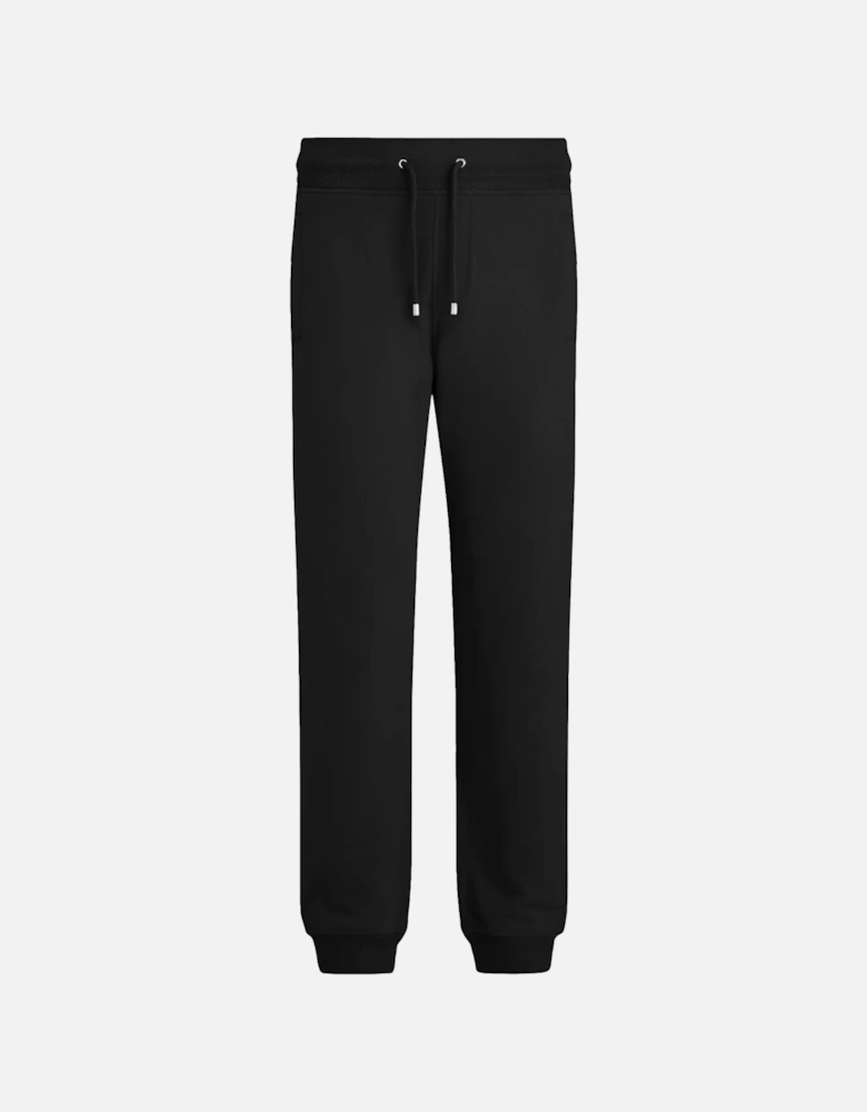 Patch Logo Cuffed Joggers Black