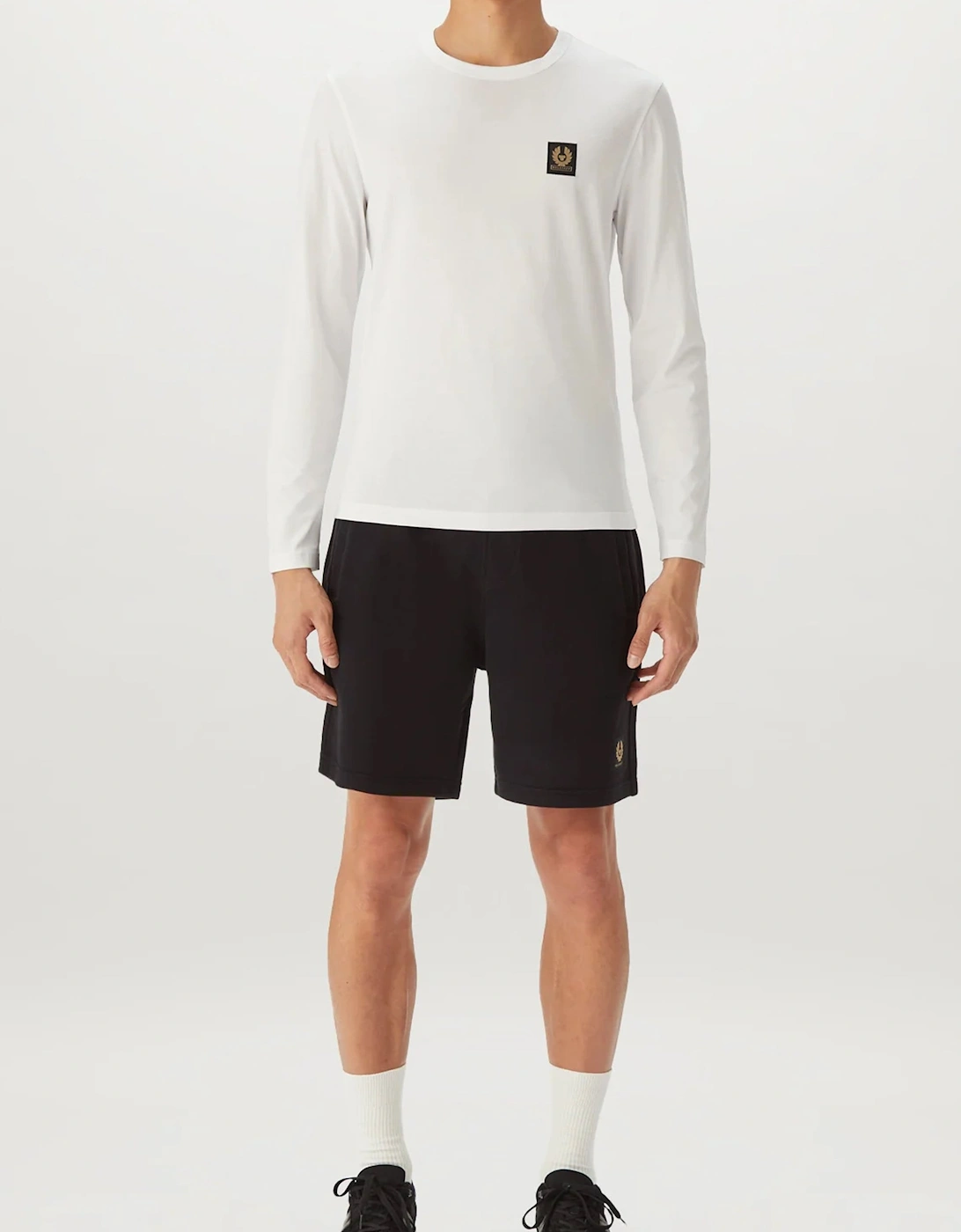 Patch Logo Jersey Shorts Black