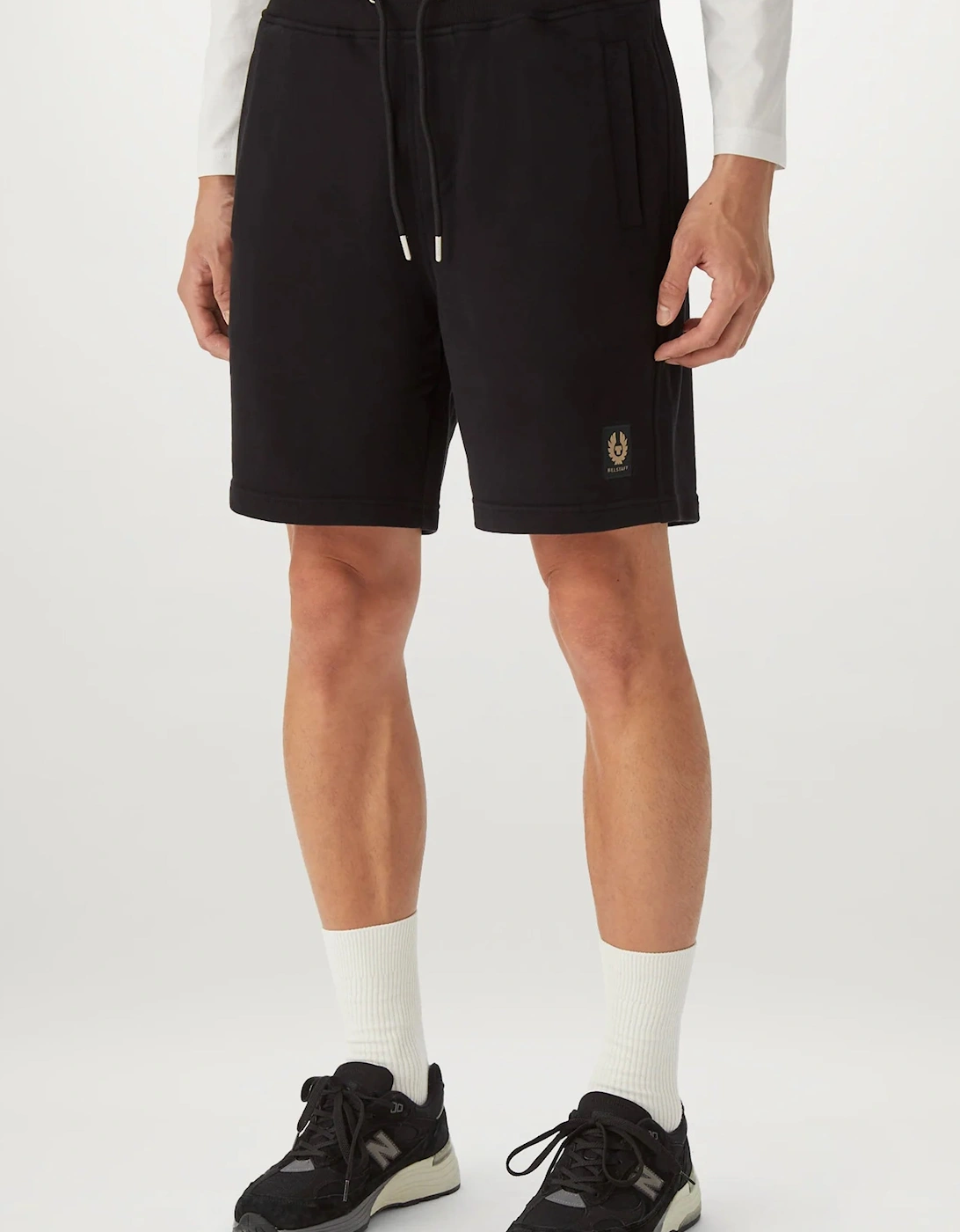 Patch Logo Jersey Shorts Black