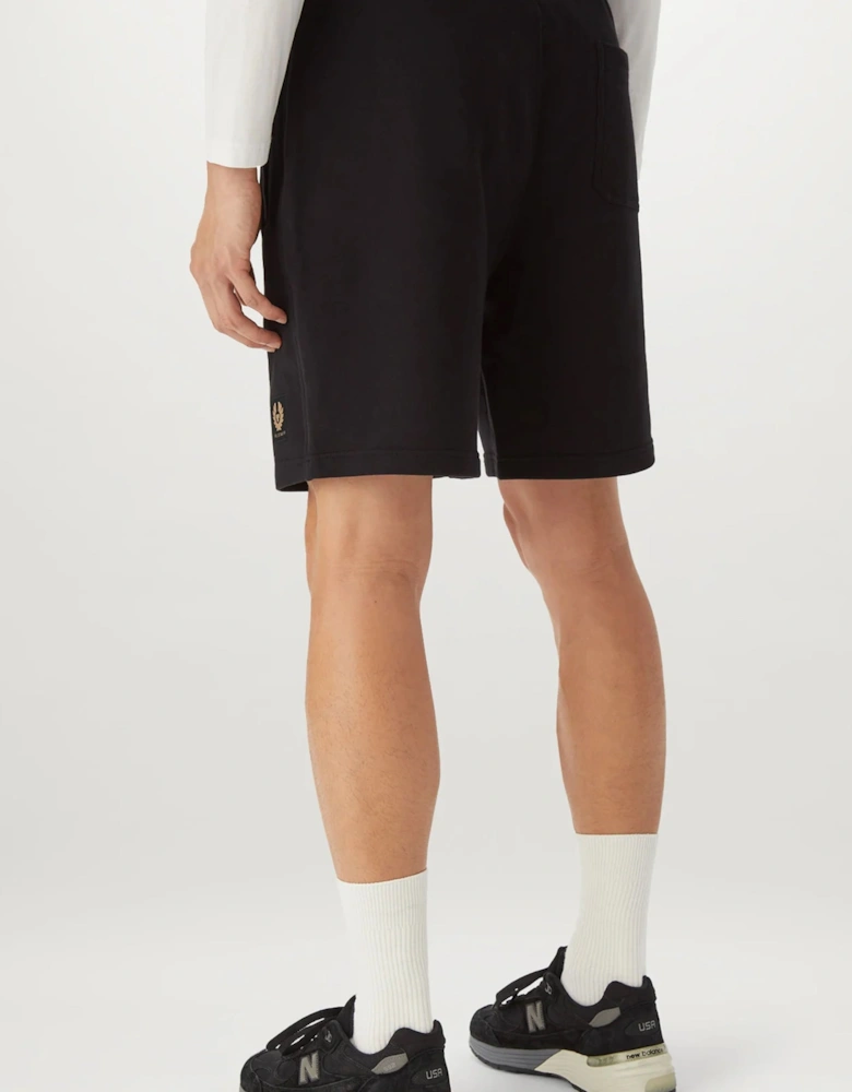 Patch Logo Jersey Shorts Black