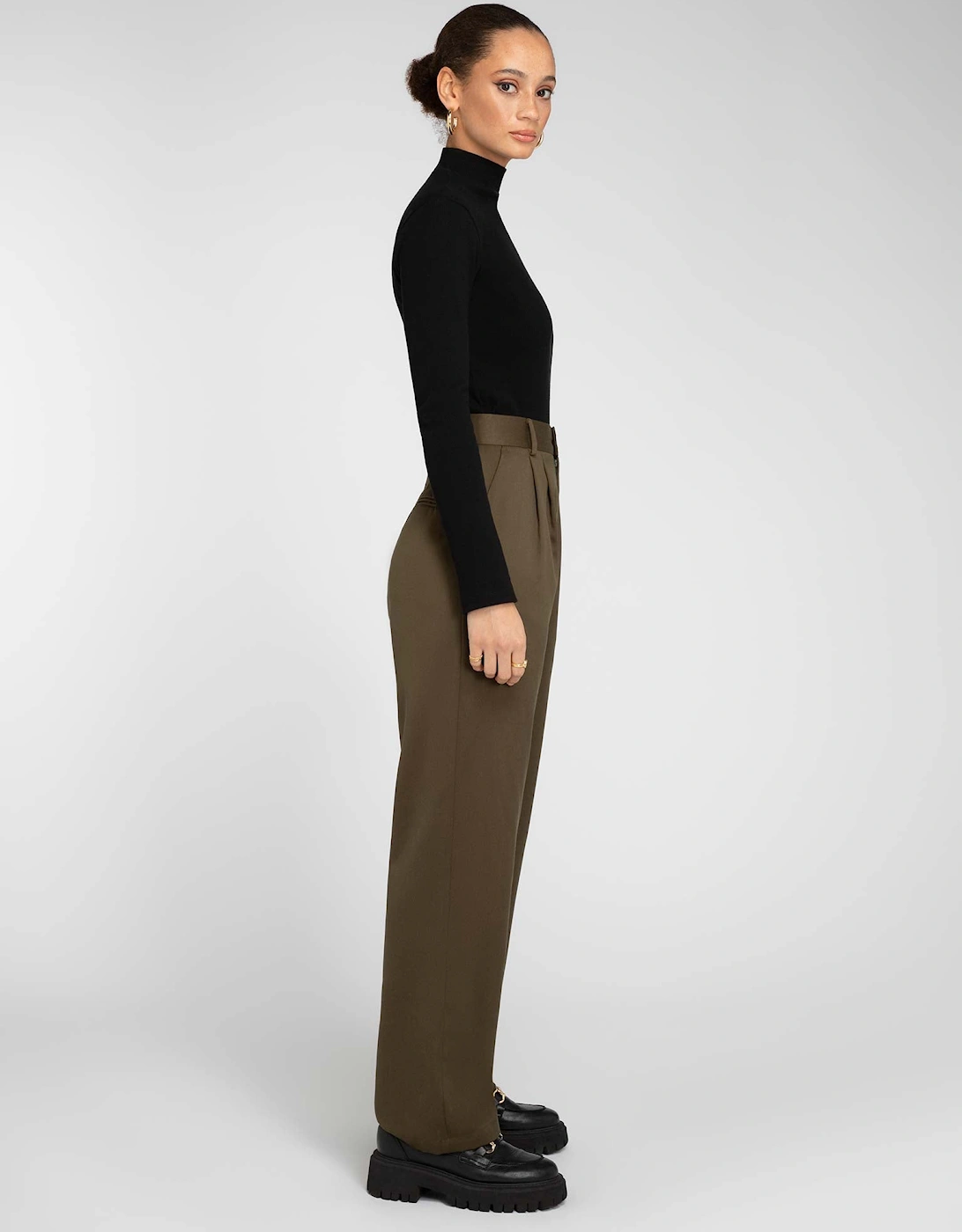 North Mock Neck Top in Black