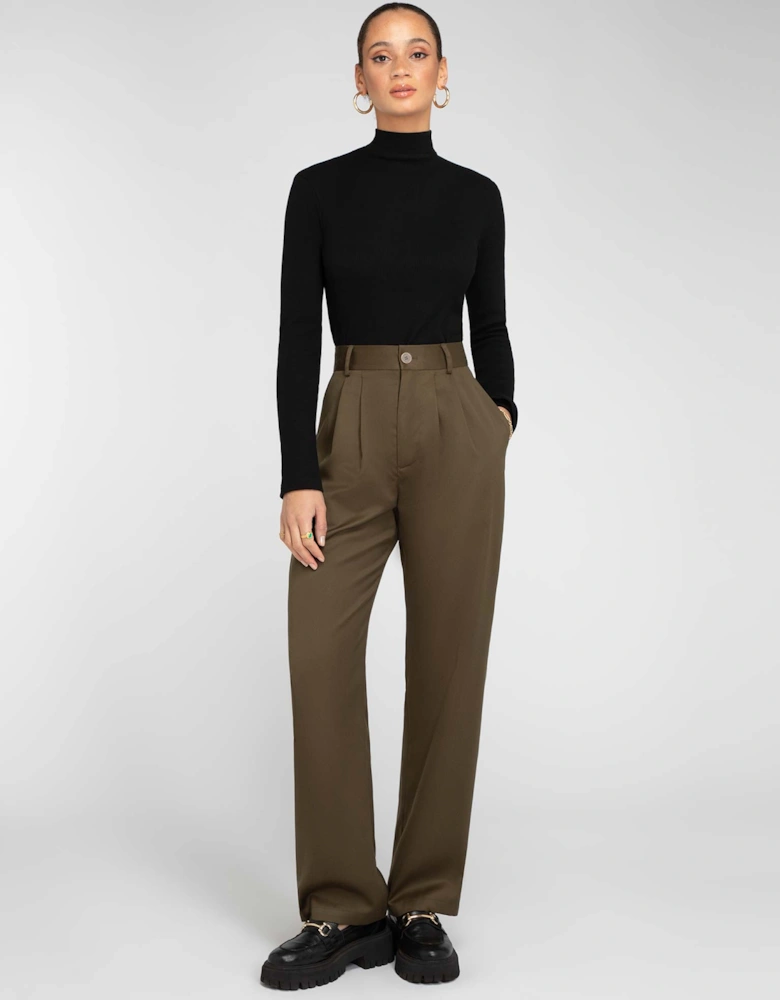 North Mock Neck Top in Black