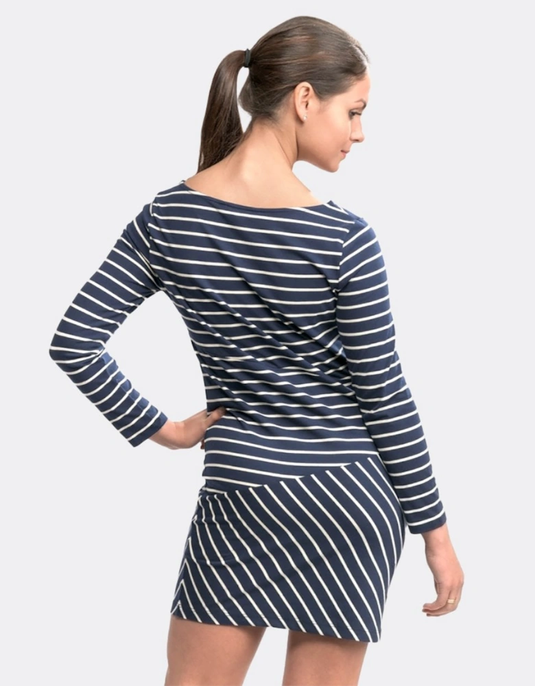 Spring Tim Tim Long Sleeve Slash Neck Womens Dress