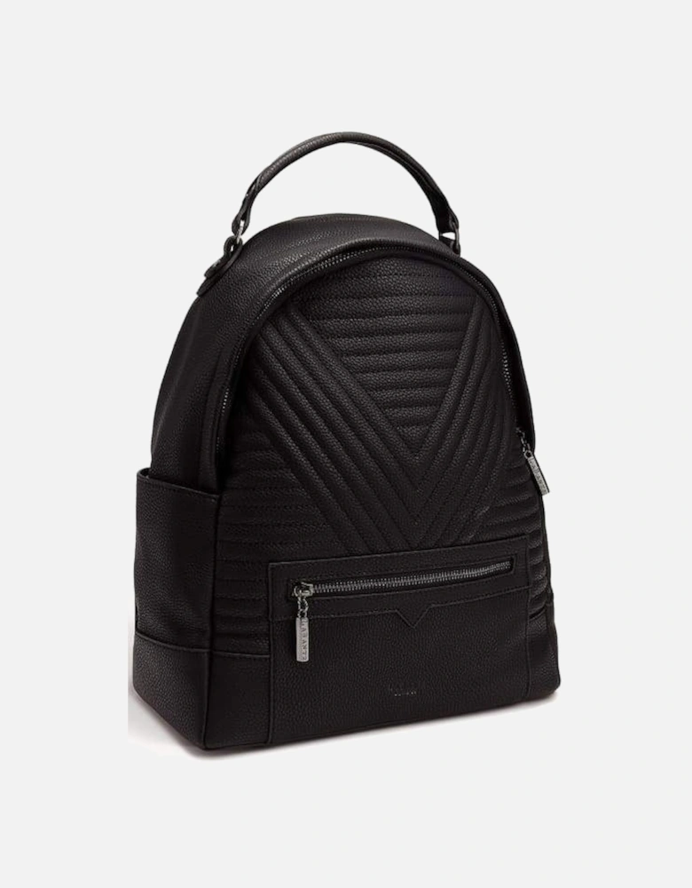 Camberwell Black Quilted Vegan Backpack