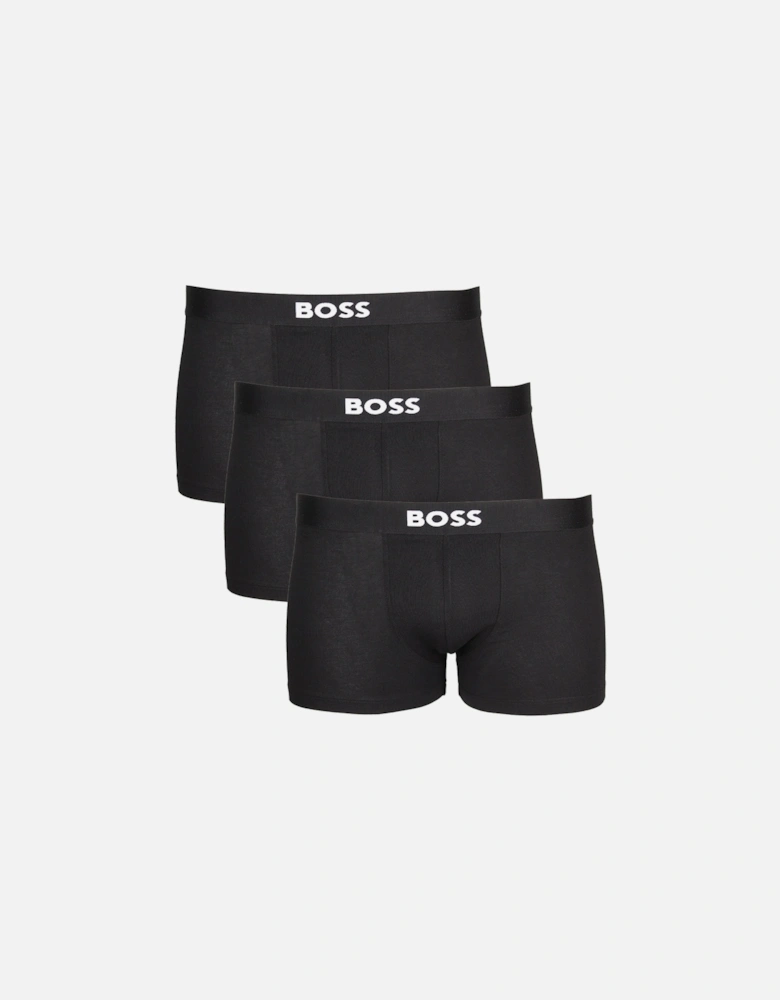 3-Pack BOSS ONE Boxer Trunks, Black