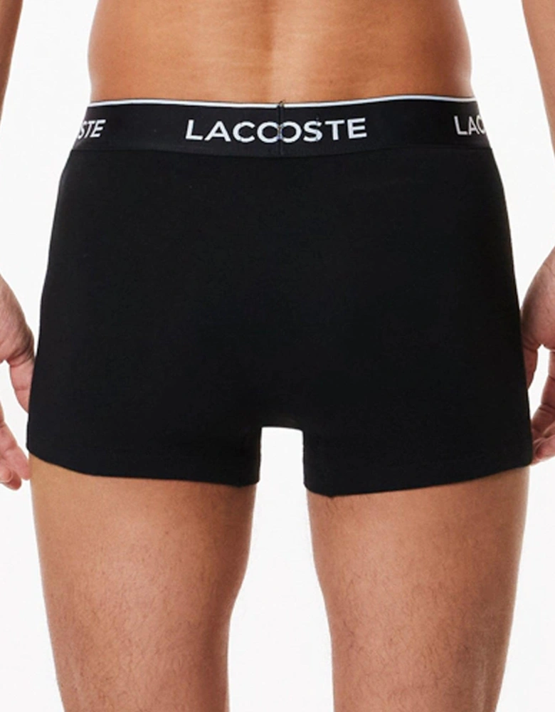 3 Pack Cotton Stretch Trunks Black