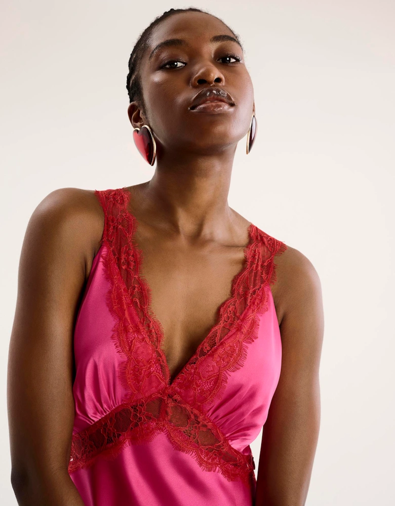 Aurelia Dress in Cerise