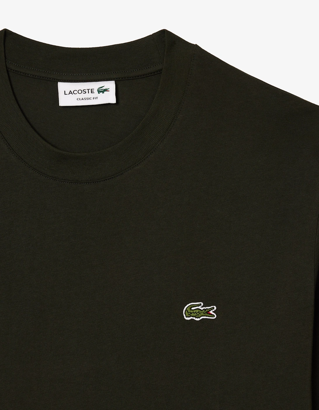 Classic Fit Cotton T-Shirt Dark Khaki Green