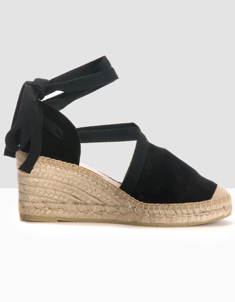 Ania Cortina Wedged Tie Sandals