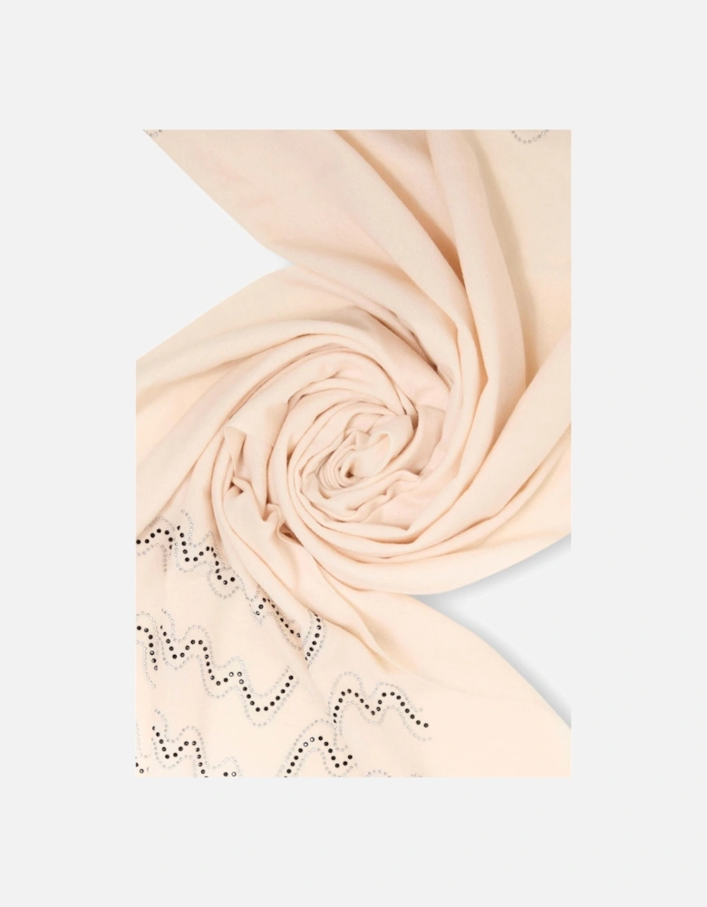 Crystal Wave Cream Scarf