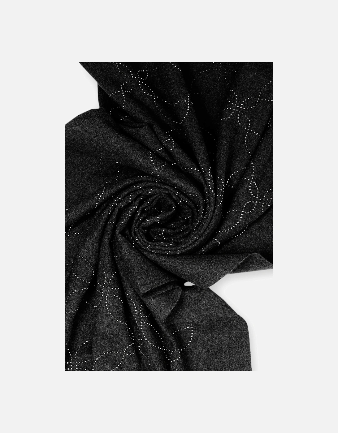 Mandala Black Scarf