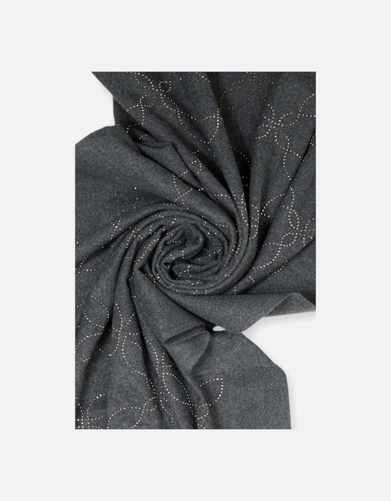 Mandala Charcoal Scarf