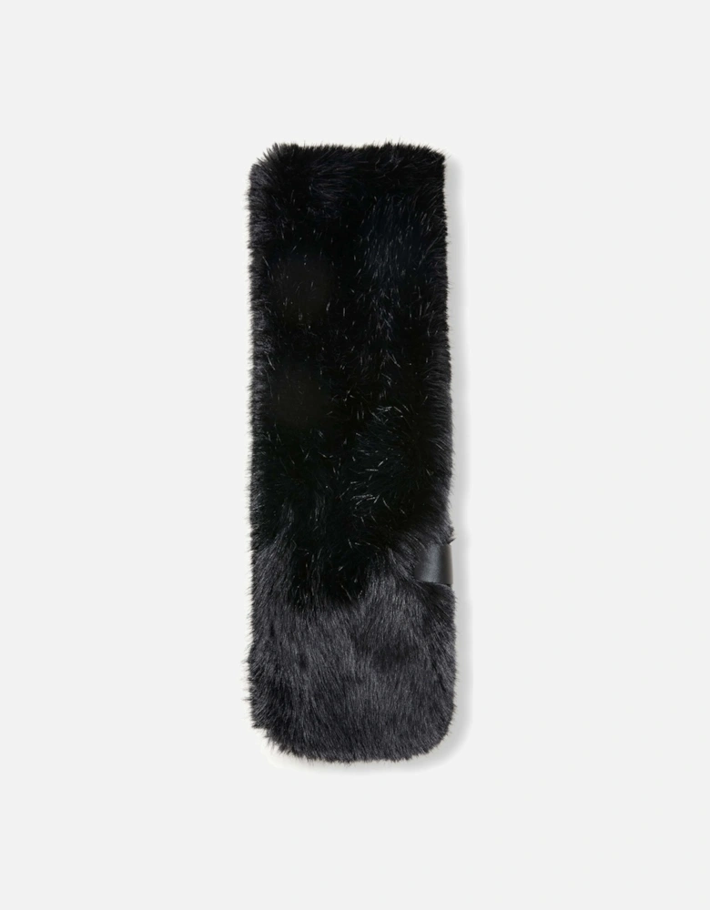 Faux Fur Black Collar