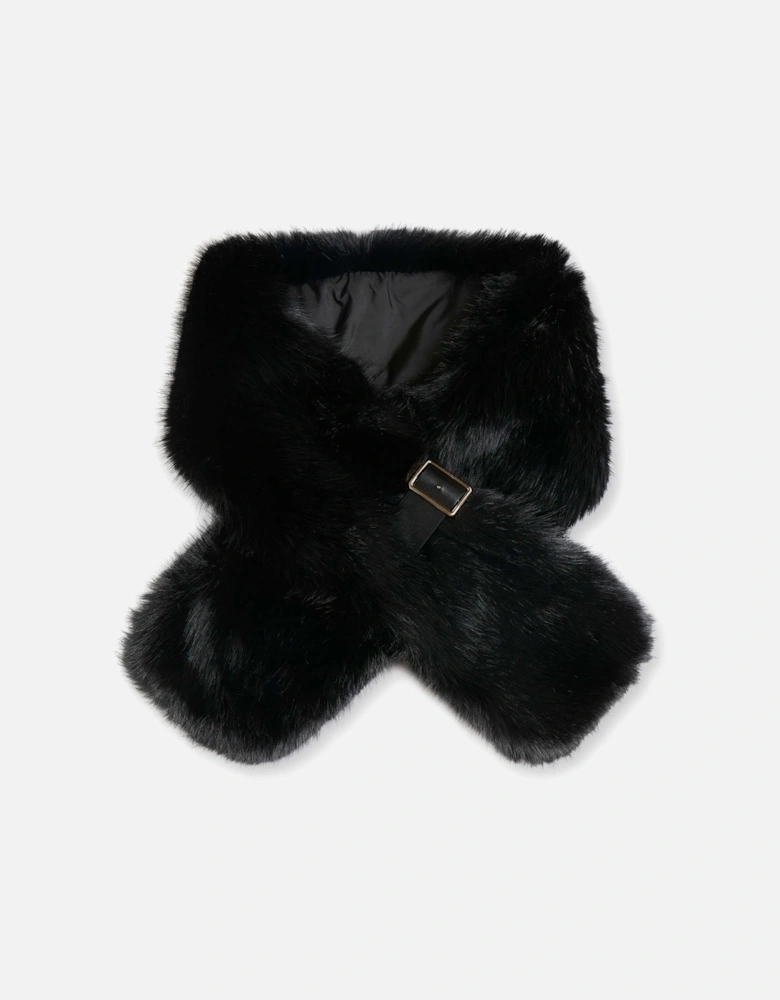 Faux Fur Black Collar