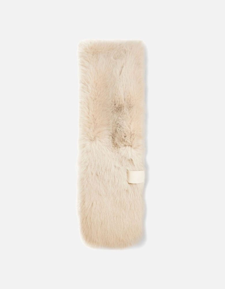 Faux Fur Beige Collar