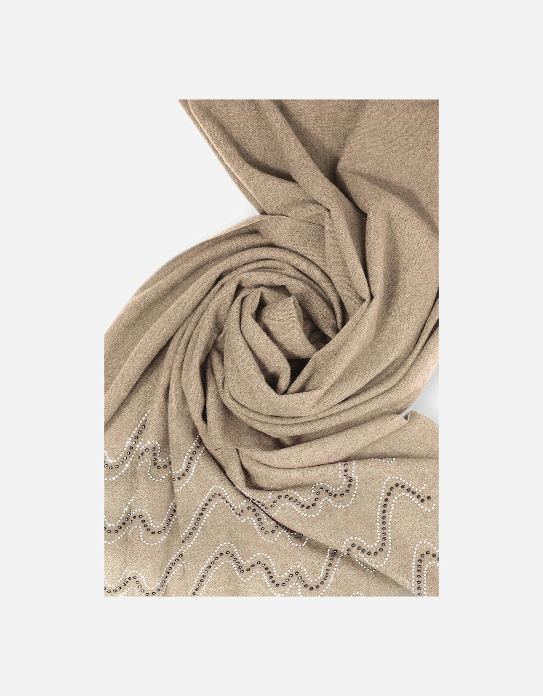 Crystal Wave Beige Scarf