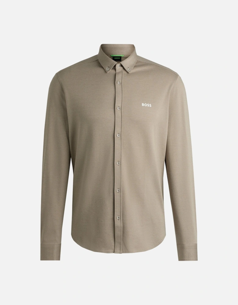 Beige Motion Long Sleeved Shirt