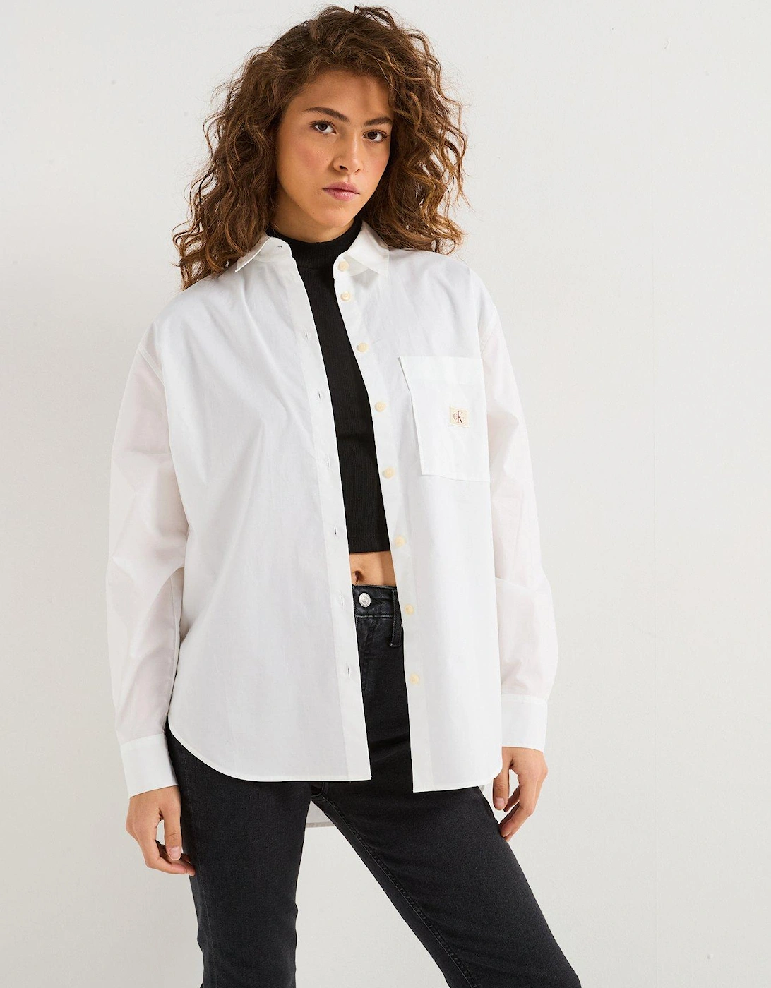 90's Loose Fit Shirt - White, 7 of 6