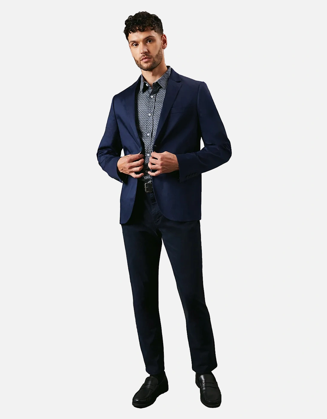 Mens Smart Cotton Regular Blazer, 4 of 3