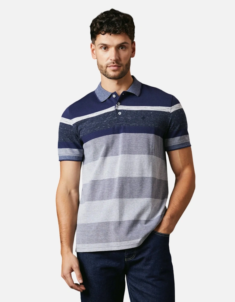 Mens Orlando Stripe Polo Shirt