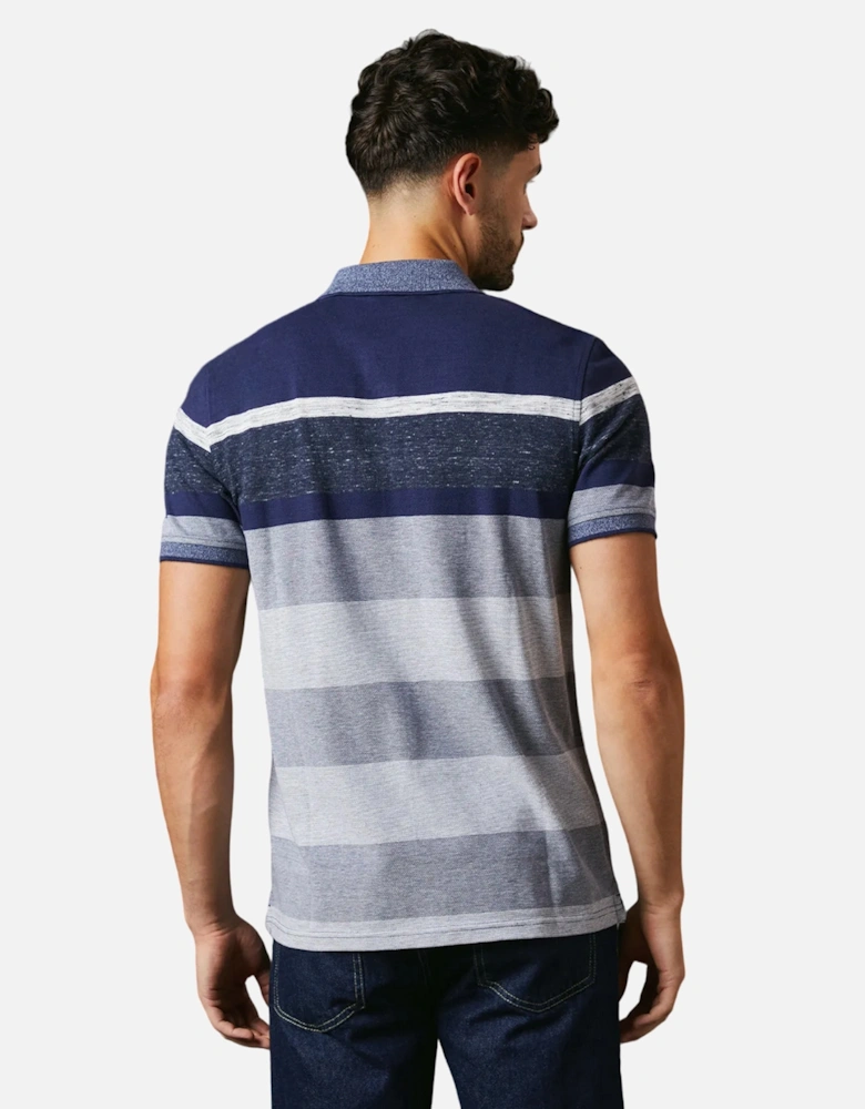 Mens Orlando Stripe Polo Shirt