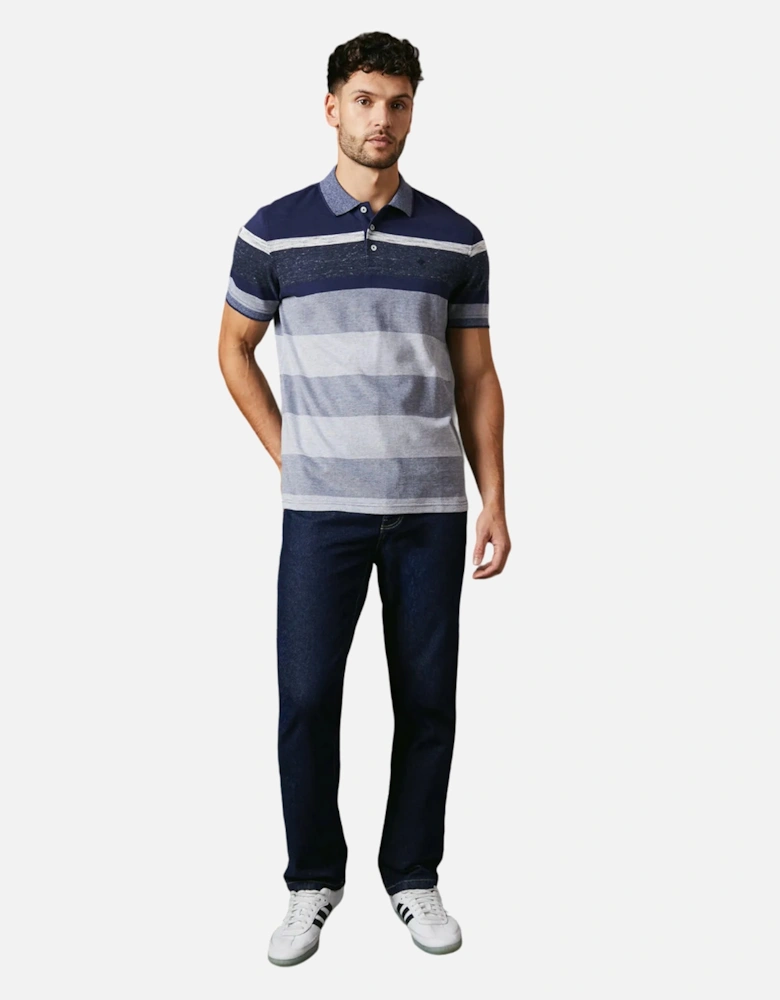 Mens Orlando Stripe Polo Shirt